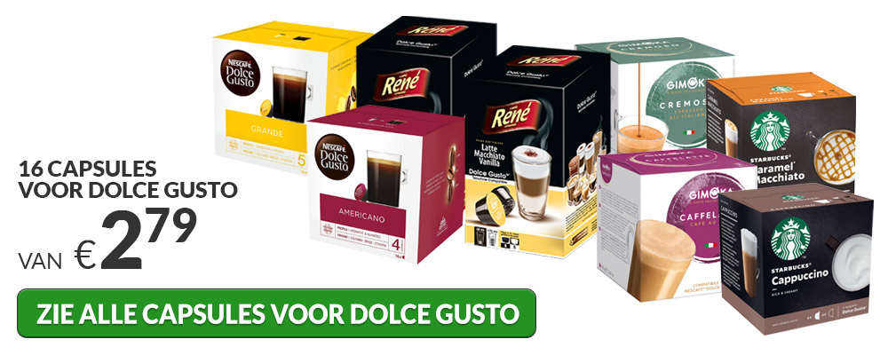 Capsules voor Dolce Gusto