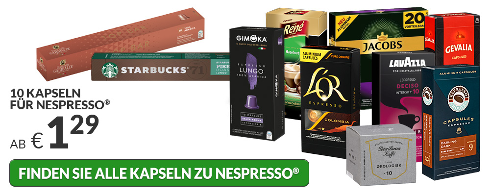 Kapseln für Nespresso